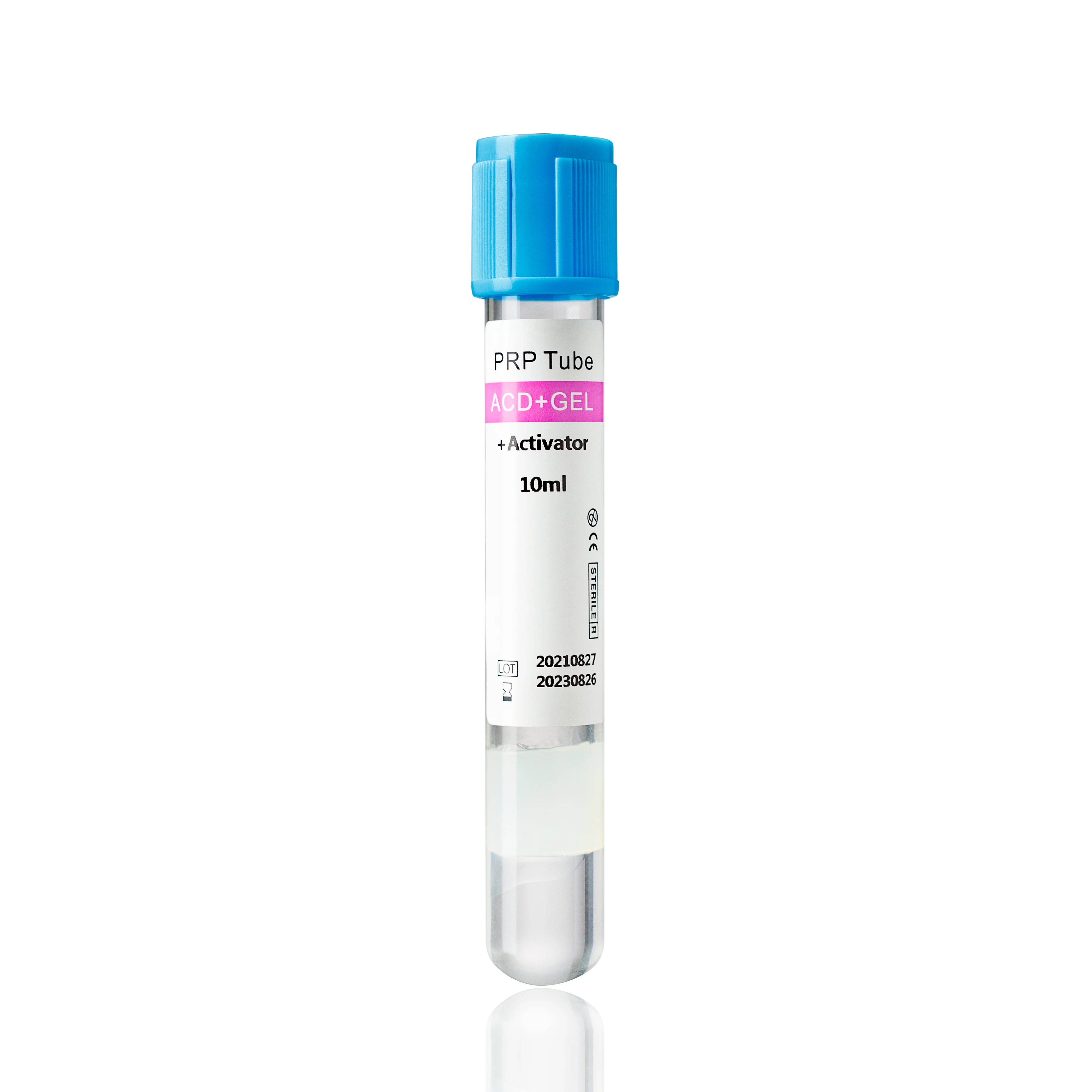 Platelet Rich Plasma PRP Tube with ACD Gel activator/vacuum blood collection tube 10ml /glass tube