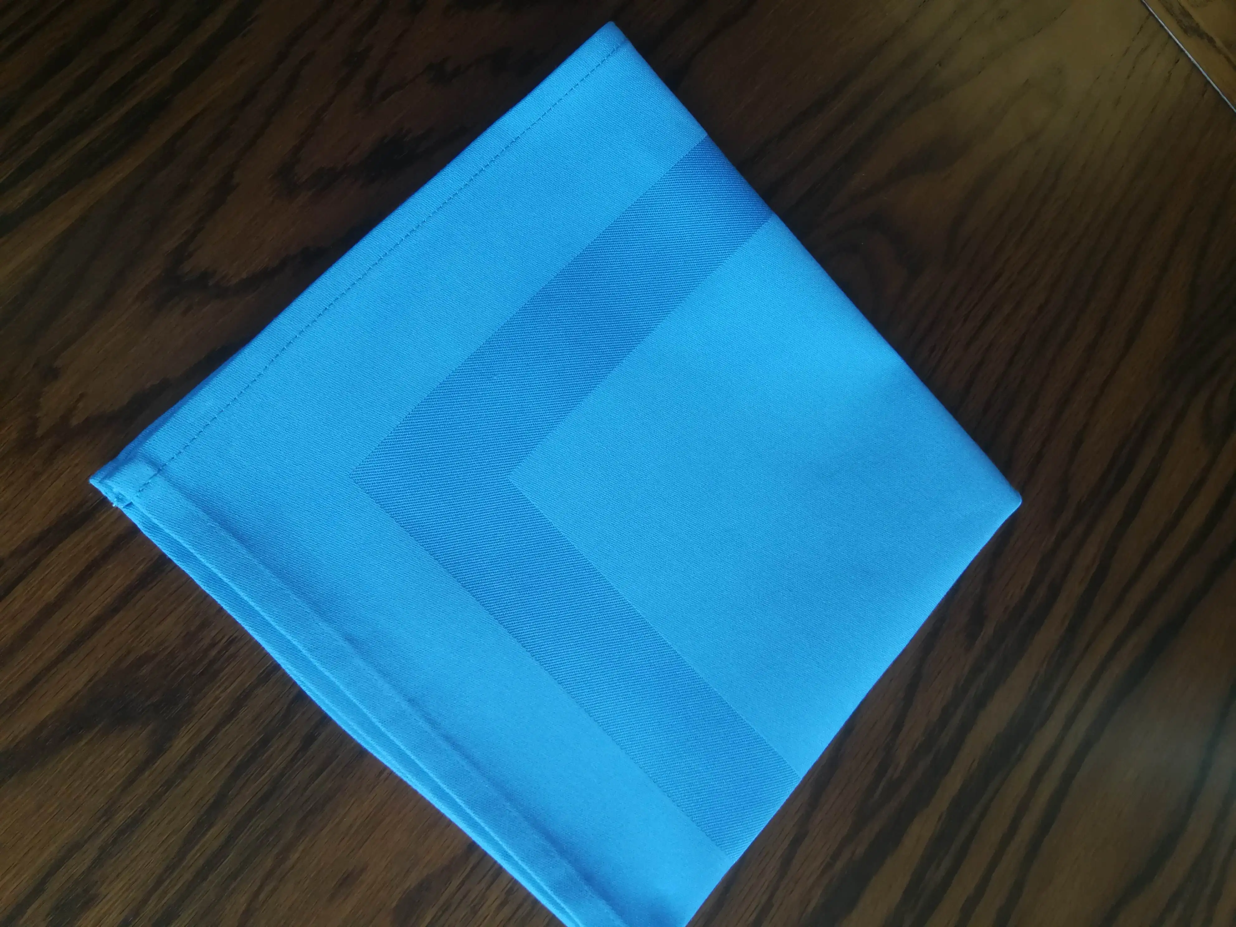 Hotel Cotton Linen Napkin Satin Band Single Design For Airline Wedding 5 Star Hotel