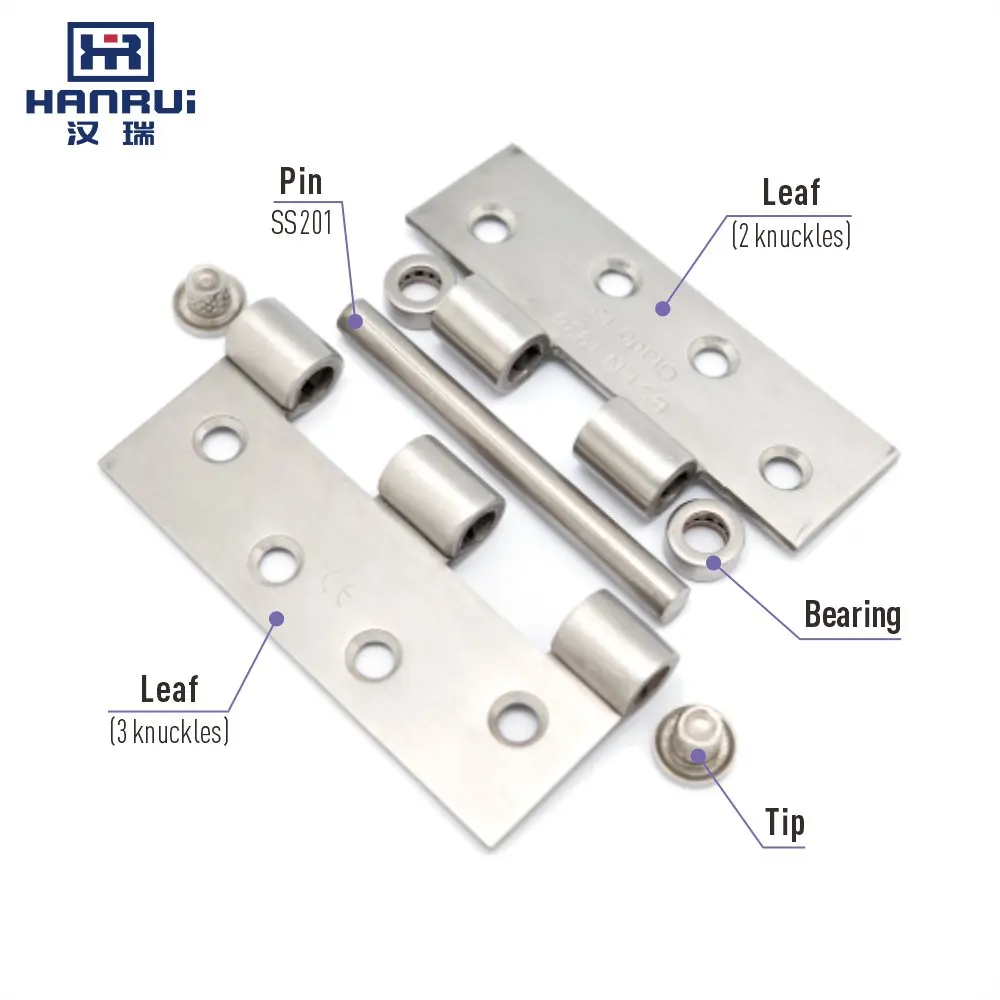 EN1935 CE fire rated full mortise template drilled hinge 5 in (127mm) A50M-5*4*3