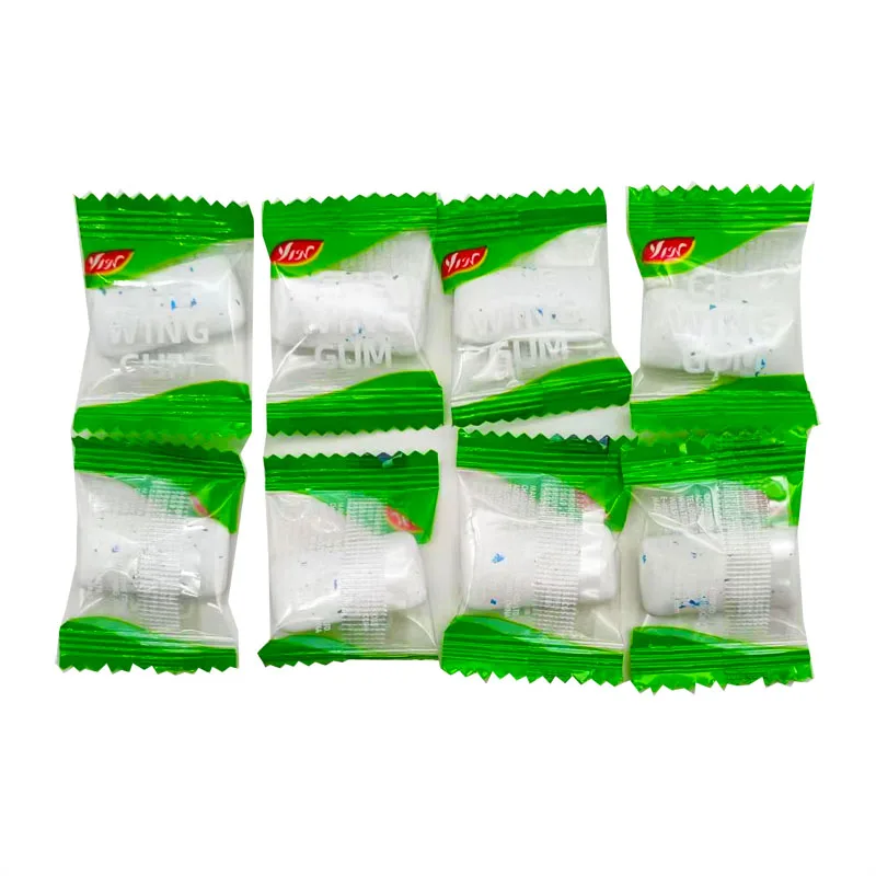 Chinese Factory Individual Pack Cool Mint Fruit Flavor Chewing Bubble Gum for Fresh Breath