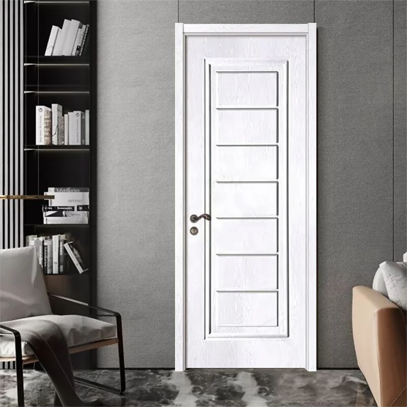 Waterproof Soundproof Wpc Assembly Door Panel Waterproof Door For Hotel with smart lock