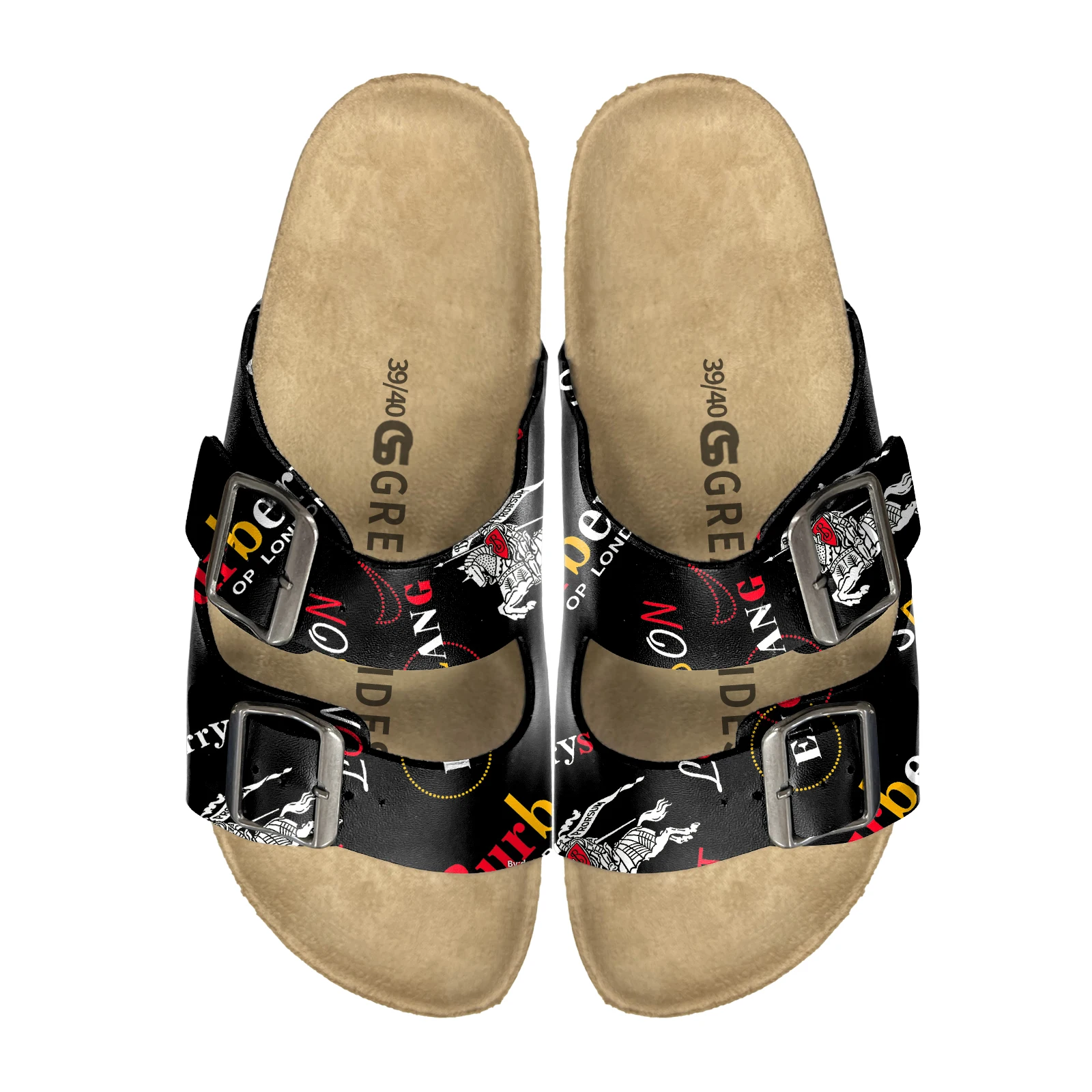 Greatshoes Custom Image Slippers Stylish Girls Boys Sandals,Fashion Cork Sole Sandals Mens Birken Style Shoes