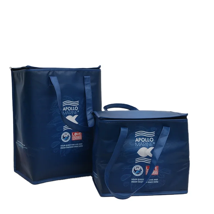 Manufacture Foldable Shopping Insulated Food Delivery Tote Promotional non woven cooler bag