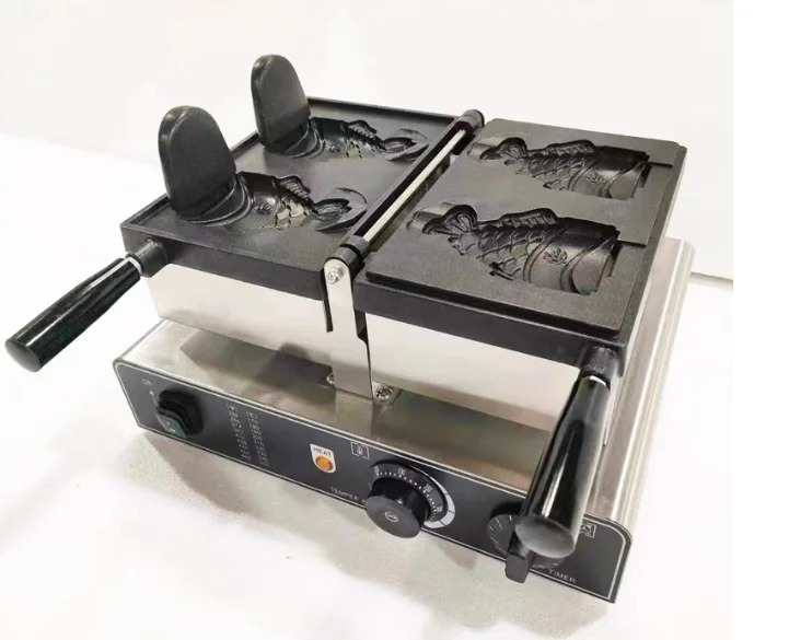 Commercial Newest Ice Cream Fish Shape Cake Waffle Cone Machine Open Mouth Taiyaki Maker CE approved 110V/220V
