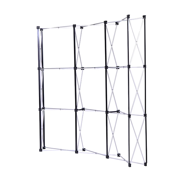 3x3 Spring Magnetic PVC Pop Up Display Stands Aluminum Portable Backdrop Advertising Stand