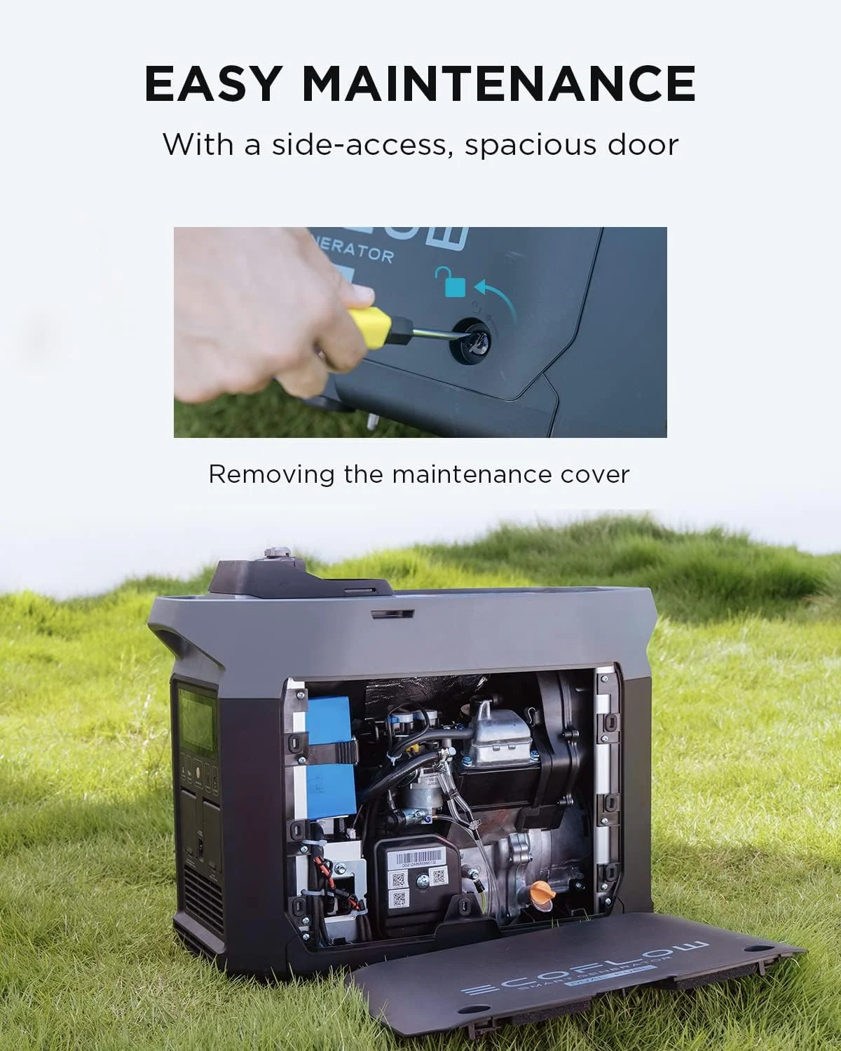 EcoFlow 220 В высокомощный бензиновый сжиженный газ двухтопливный Интеллектуальный генератор аварийного резервного копирования