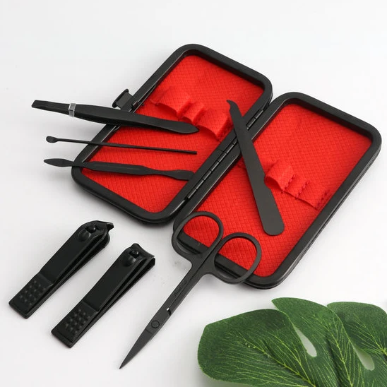 New Arrivals 7 piece set Private Label Ladies Manicure Nail Pedicure Tool Set Kit Manufacturer,manicure pedicure set