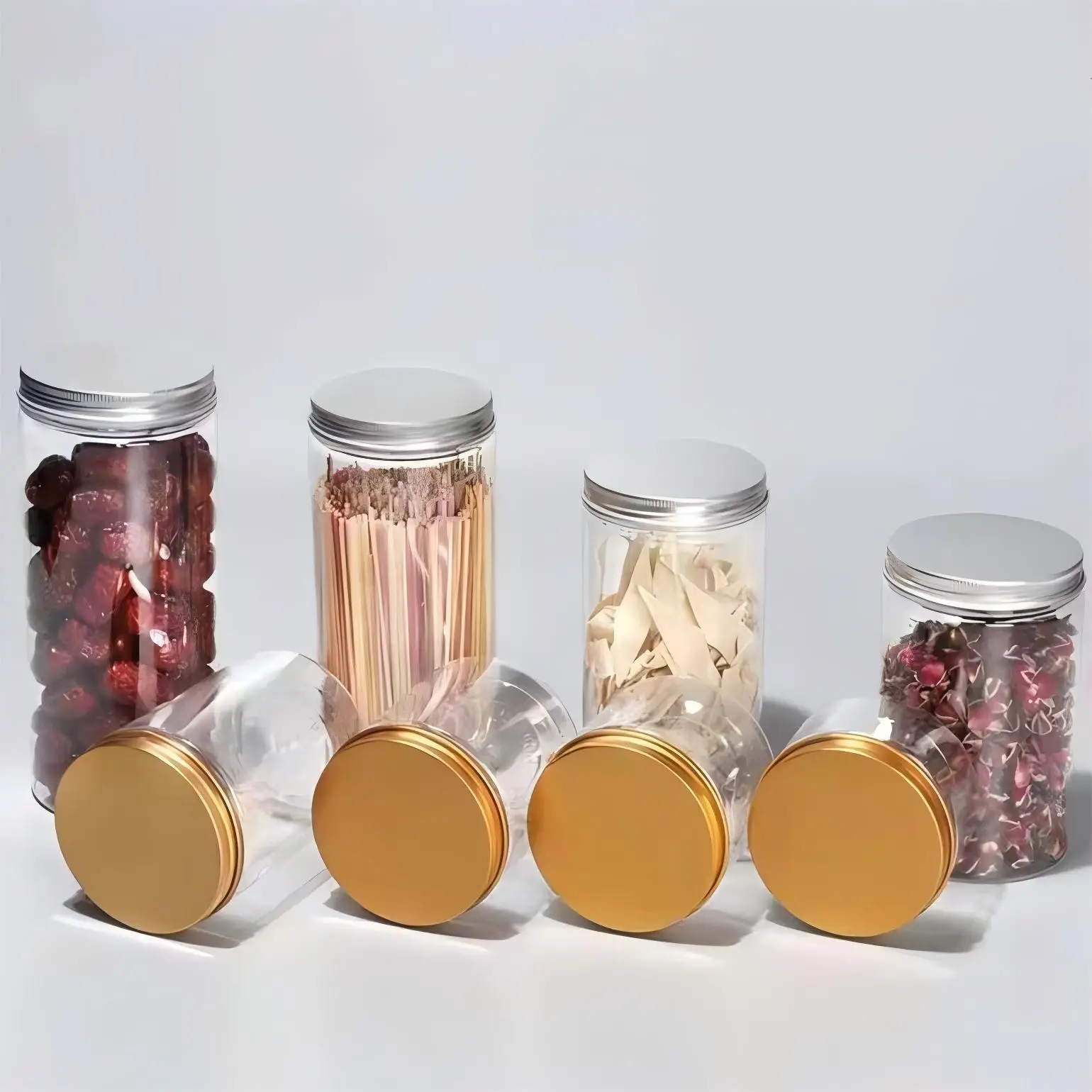 440ml  (85*100mm) PET plastic spice jars for food packaging with Lids 50pcs per pack with 5 colors lids to be chosen(50pcs/ctn)