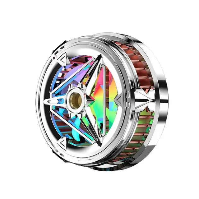 Magnetic Semiconductor Phone Cooler RGB Light Gaming Mini Fan Silent Mobile Phone Cooler Radiator