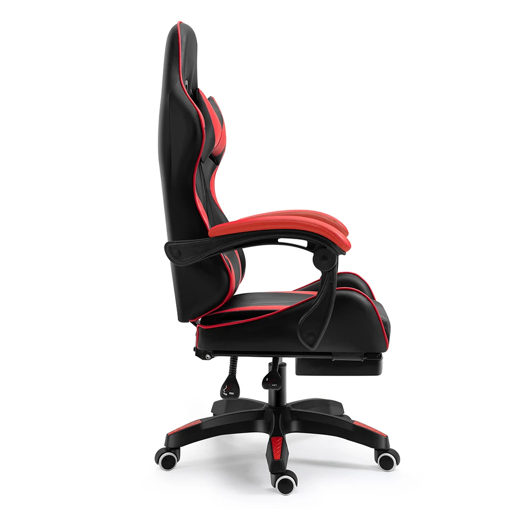 High quality pu leather office gaming chairs with roller adjustable backrest gaming computer chair