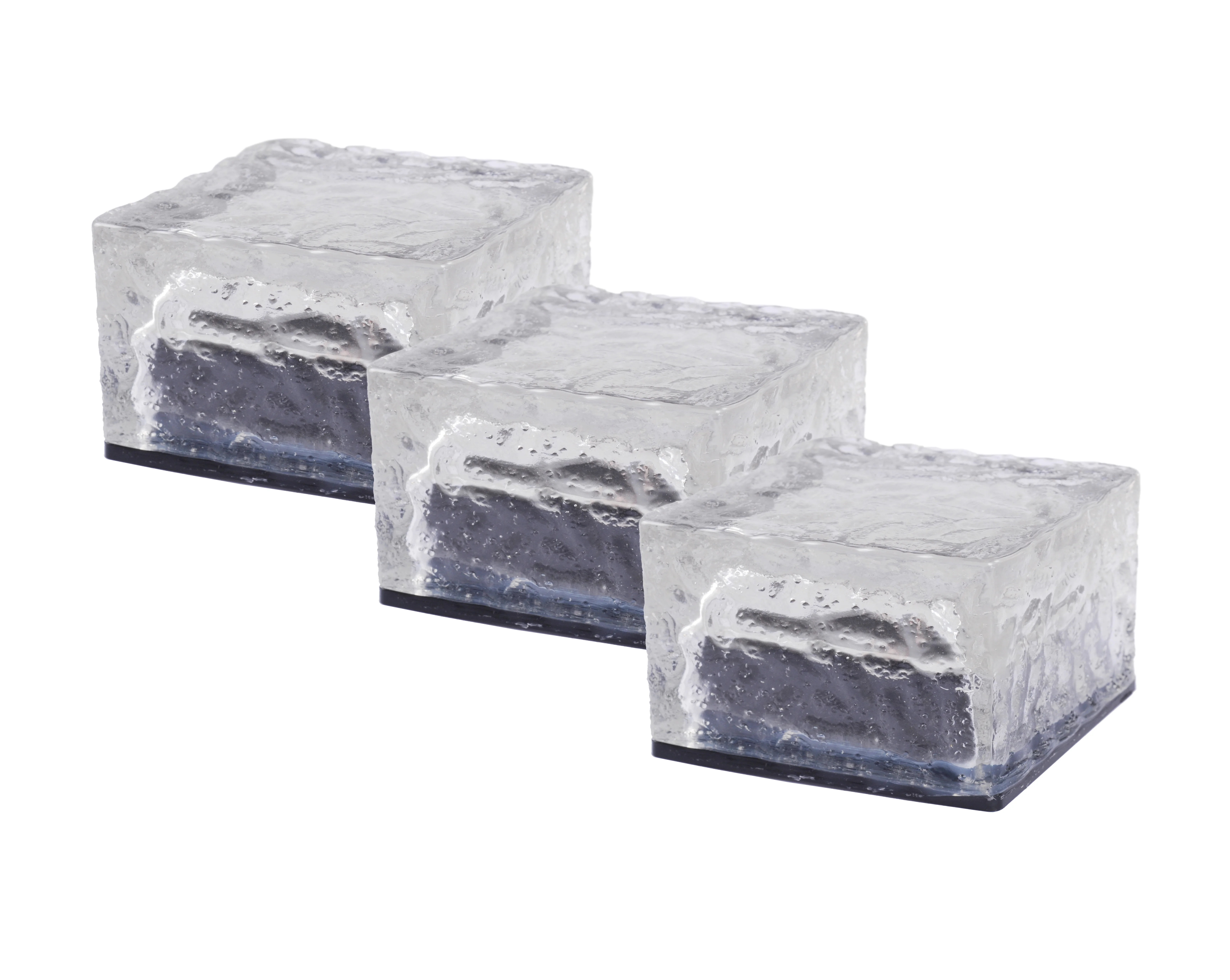 ENJOYSOLAR Outdoor Led Garden Lights Landscape lighting solar glass brick path stair light