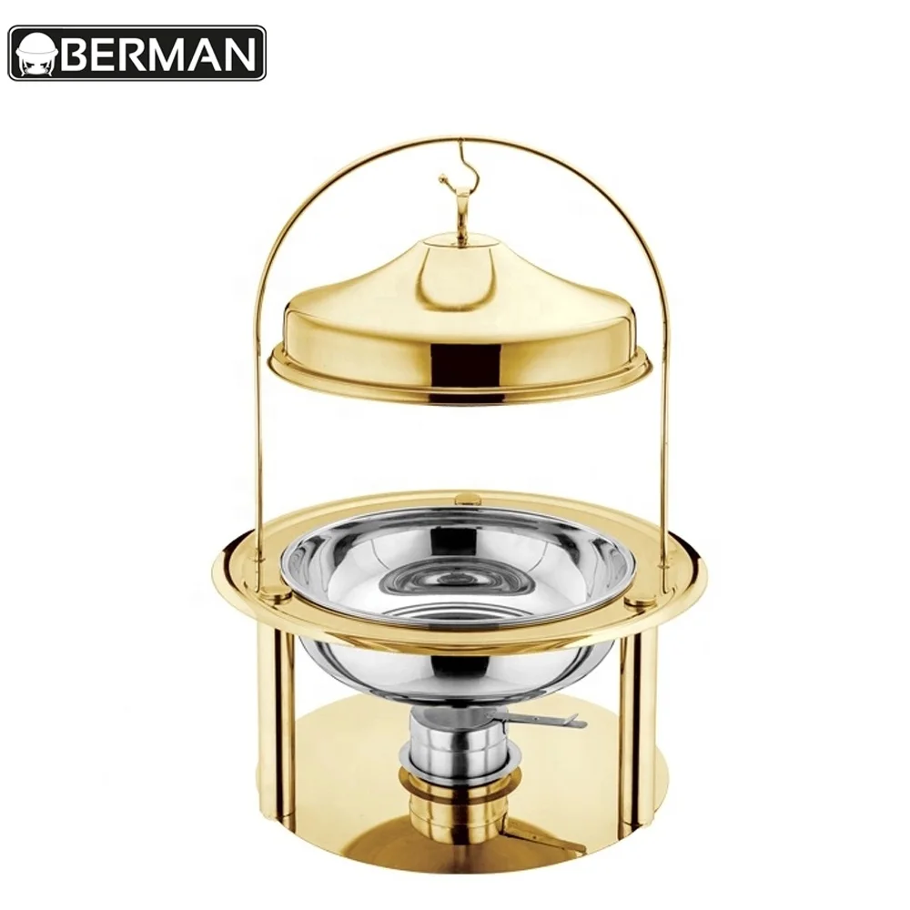 Commercial food equipment arabic cooper chaving dish catering buffetchaffing dishes with hanging lids