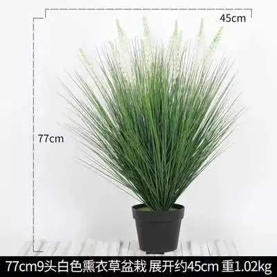 Simulation Setaria Dried Flowers Reed Grain Multigrain Props Decoration Simulation Aquatic Plant Potted