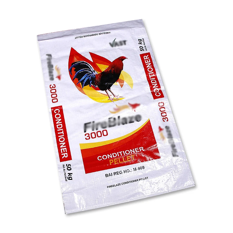 БОПП Плетеный ламинированный корм для животных Курица птицы Пищевые мешки основной корм упаковочный пакет