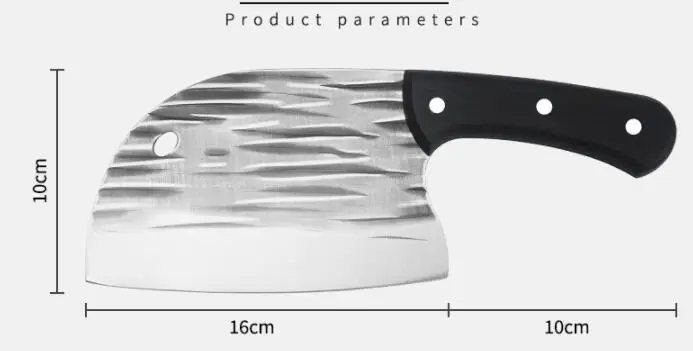 Amazon hot hand made high carbon steel 5cr15Mov 7 inch chef knife set butcher knife cleaver knife for kitchen and outdoor
