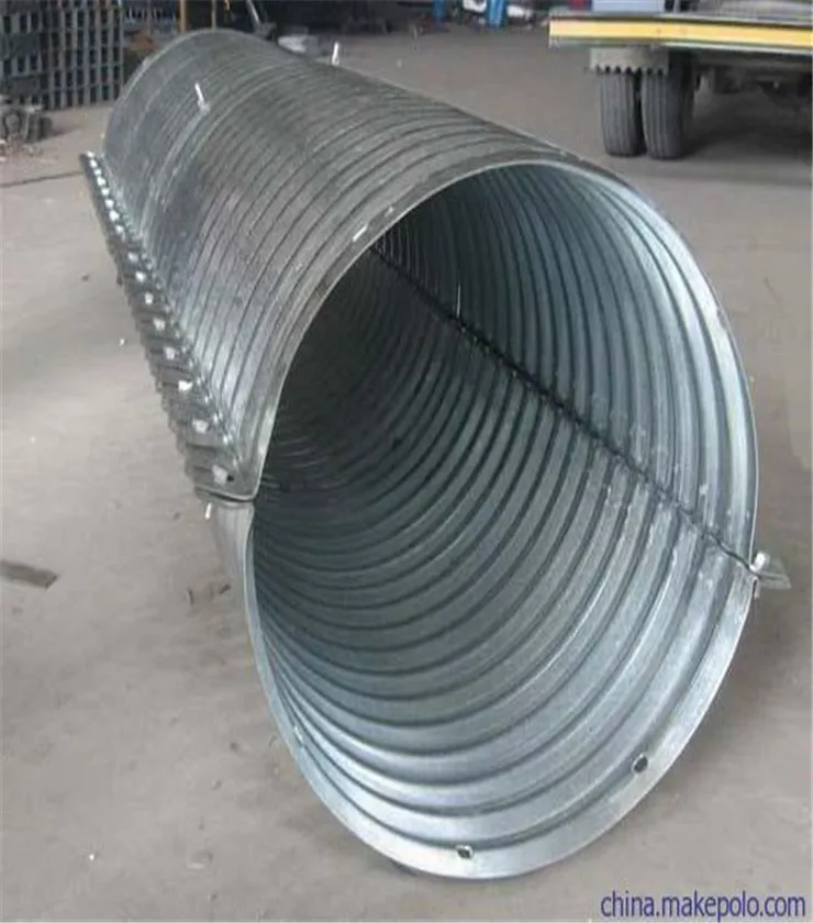 large diameter corrugated steel pipe