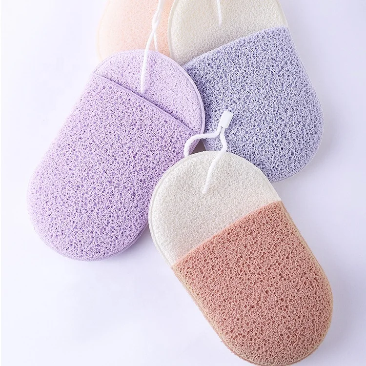 Wash Reusable Puff Daily Cleansing Puff Gentle Exfoliating Pads Konjac Glove Sponge Makeup Removing Dead Skin Facial Sponge