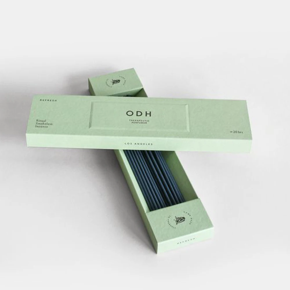 Printing empty incense sticks holder packaging gift box with custom logo
