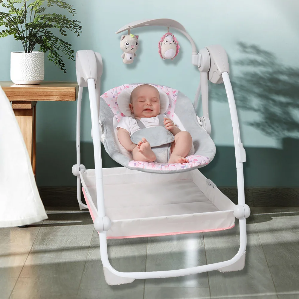 Multi-Function Electric Baby Cot Automatic Cradle Swing Baby Bed Rocking Chair With Music//
