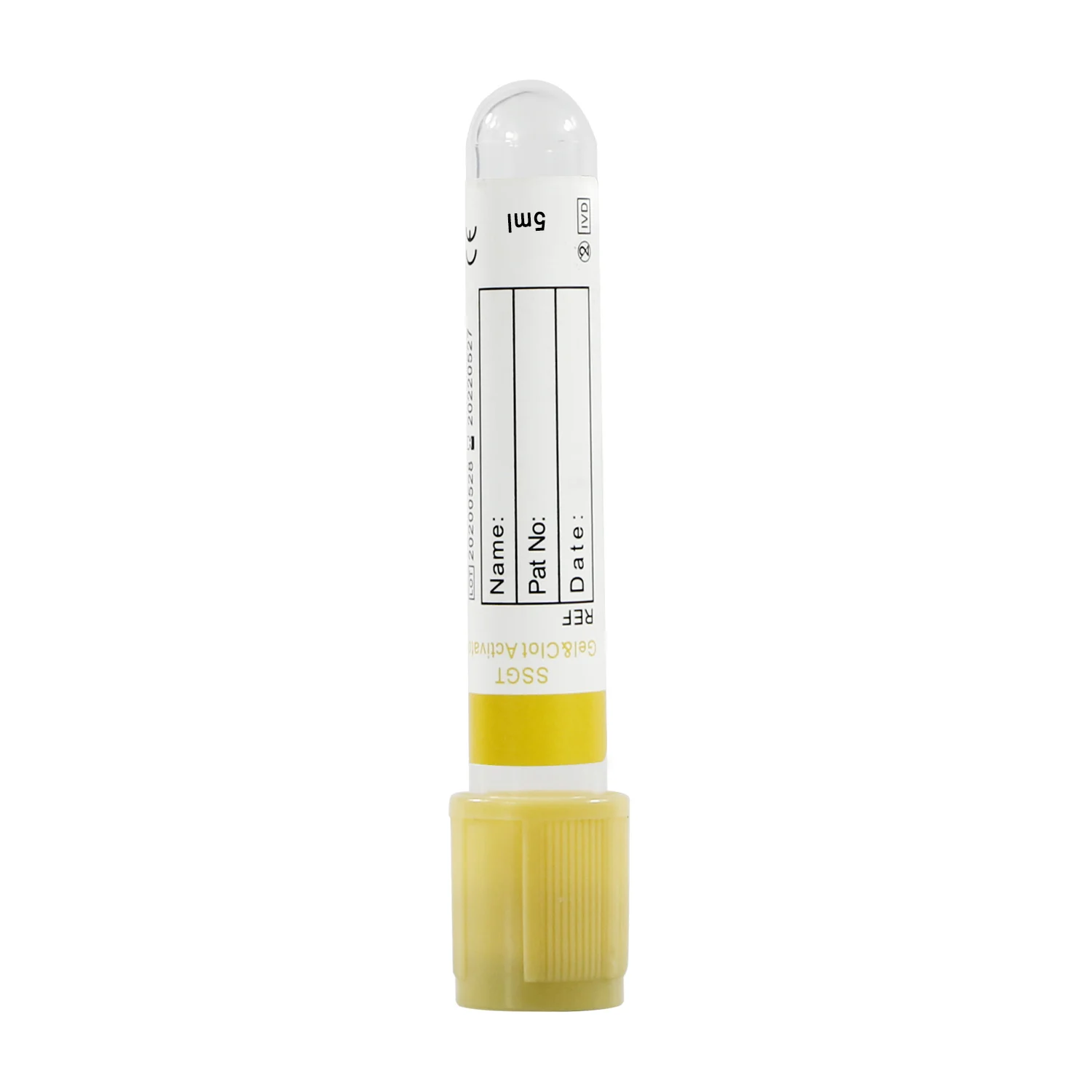 NV004 Gel and Clot activator non vacuum blood collection tube