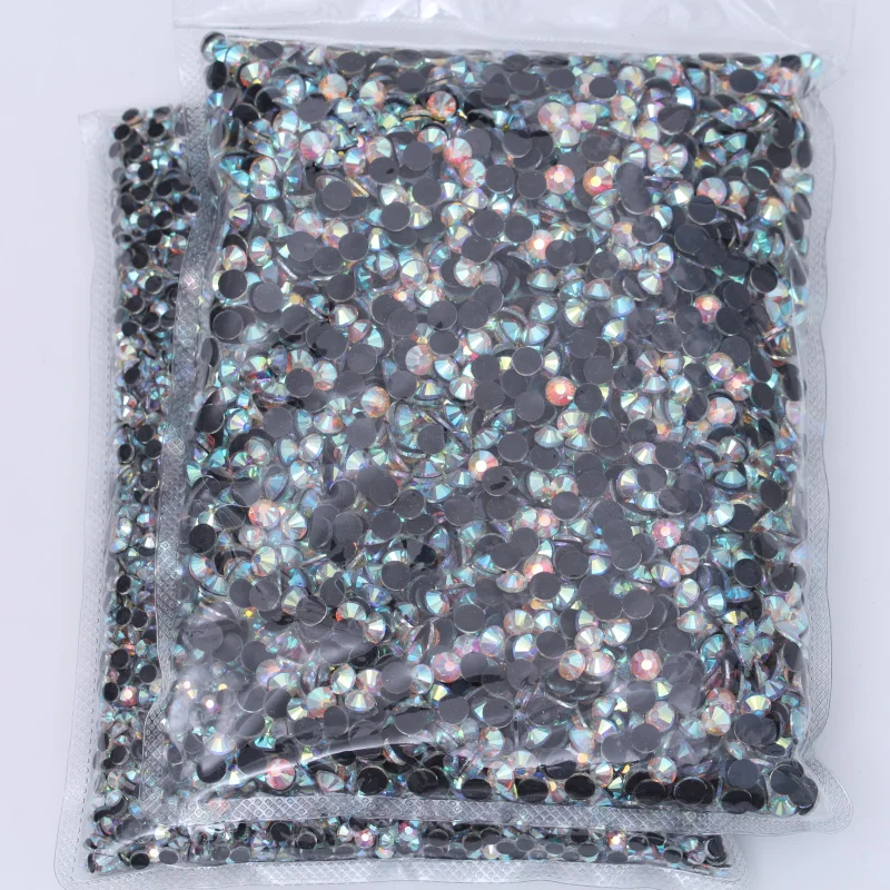 
Big Package Multi Size Colorful Glass DMC Hot Fix Rhinestones for Rhinestone Sandals Decoration 