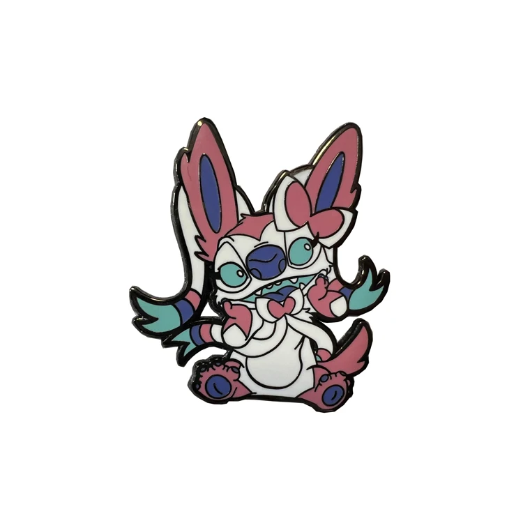 Chinese Manufacturer Promotional High Quality  Anime Characters Black Nickel Metal Hard Enamel Pins