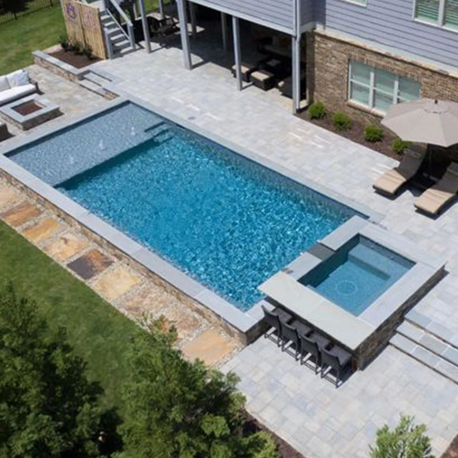 Custom 8m Family Adults Large Size jacuzzi Fiber Glass Swim Spa Pool Piscina Fiberglass Inground Pools Swimming Outdoor