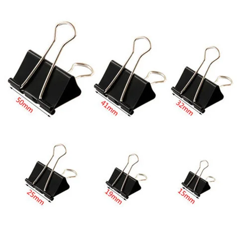 X910-1 Extra Binder Clips 2inch Big Paper Clamps for Office Supplies 51mm Fancy Metal Binder Clips Paper Clips