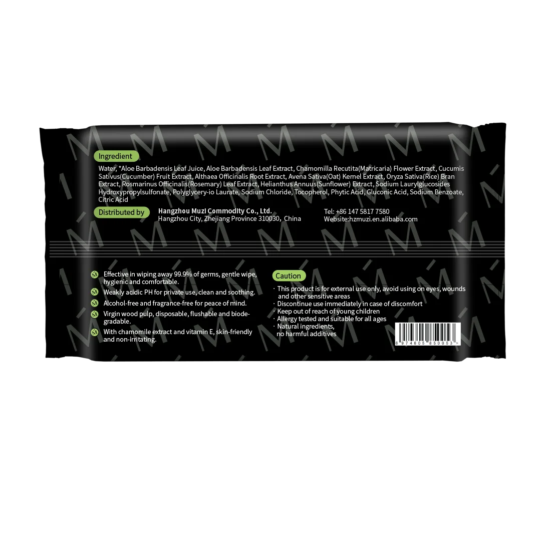 48ct Unscented Customizable Mini Flushable Adult Wet Wipes With Vitamin And Aloe