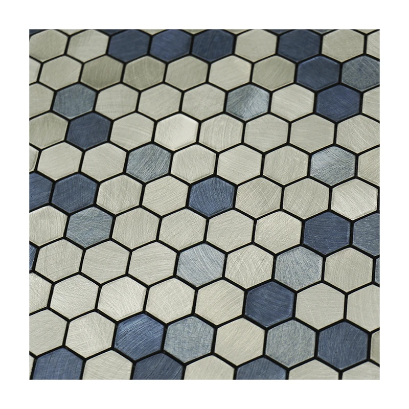 Showroom ceramic stone quartz marble mosaic sample Waterproof White and Blue Bathroom Backsplash vintage mosaic floor tiles