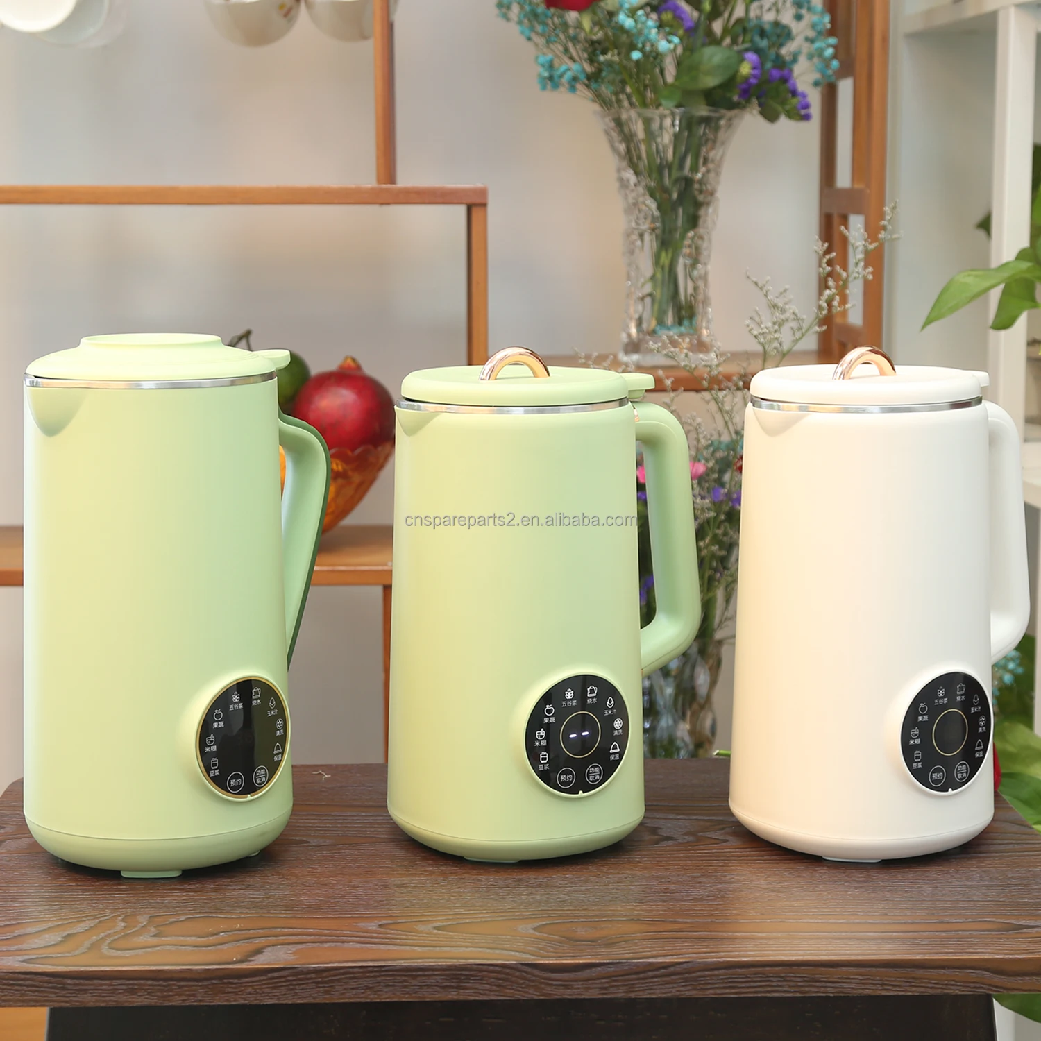 YUEKON Customization Soybean Milk Machines 8 In 1 Multifunctional Hot Soup Maker Mini Heating Blender
