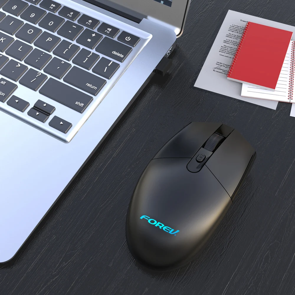 OEM Logo 3D Blue Light Engine Mouses Fashion Business Black Wired Computer Mouse
