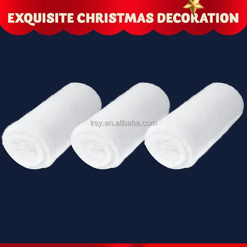 Hot Sale 3 Pcs 90*240cm Snow Carpet Christmas DIY Scatter Fake Snow Decoration Eco Friendly Artificial Snow Blanket Roll
