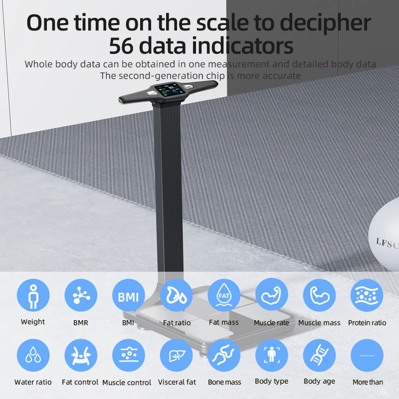 Newly lTO Smart Scale Analyzer Measures Weight Smart Body Fat Scale USB Rechargeable Wireless Digital Weight Scale