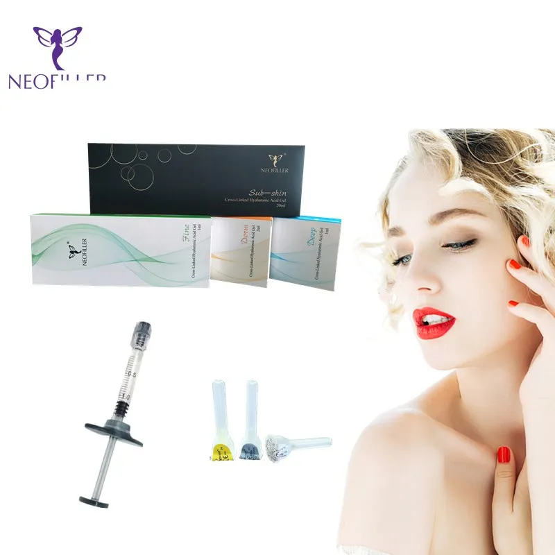 High quality medical grade 2ml lips face derm hyaluronic acid