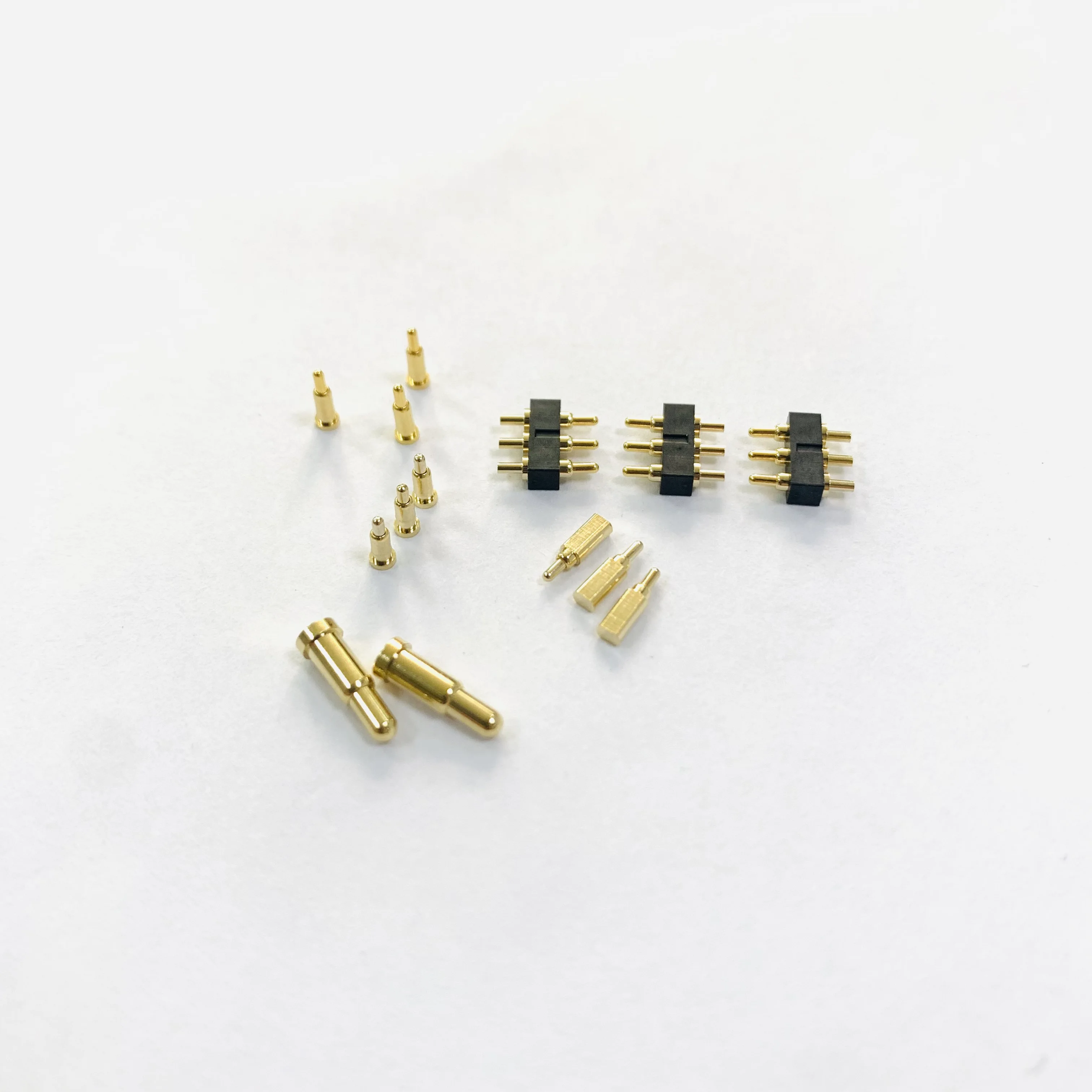 POGO PIN Brass Gold-Plated Latch Charging PIN Spring Machining Services Product
