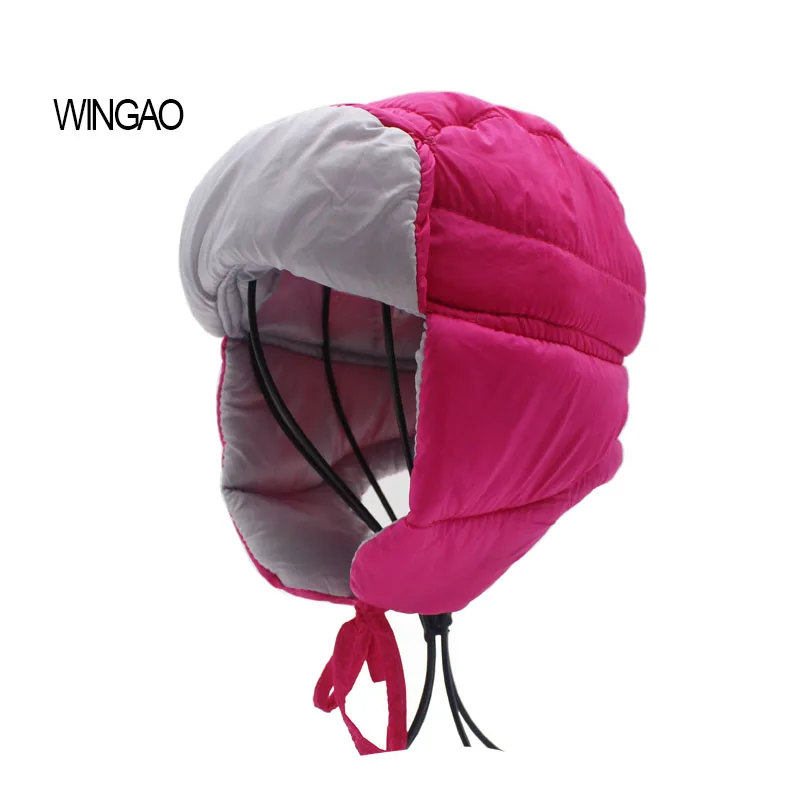 Высококачественная зимняя детская пуховая теплая шапка Lei Feng