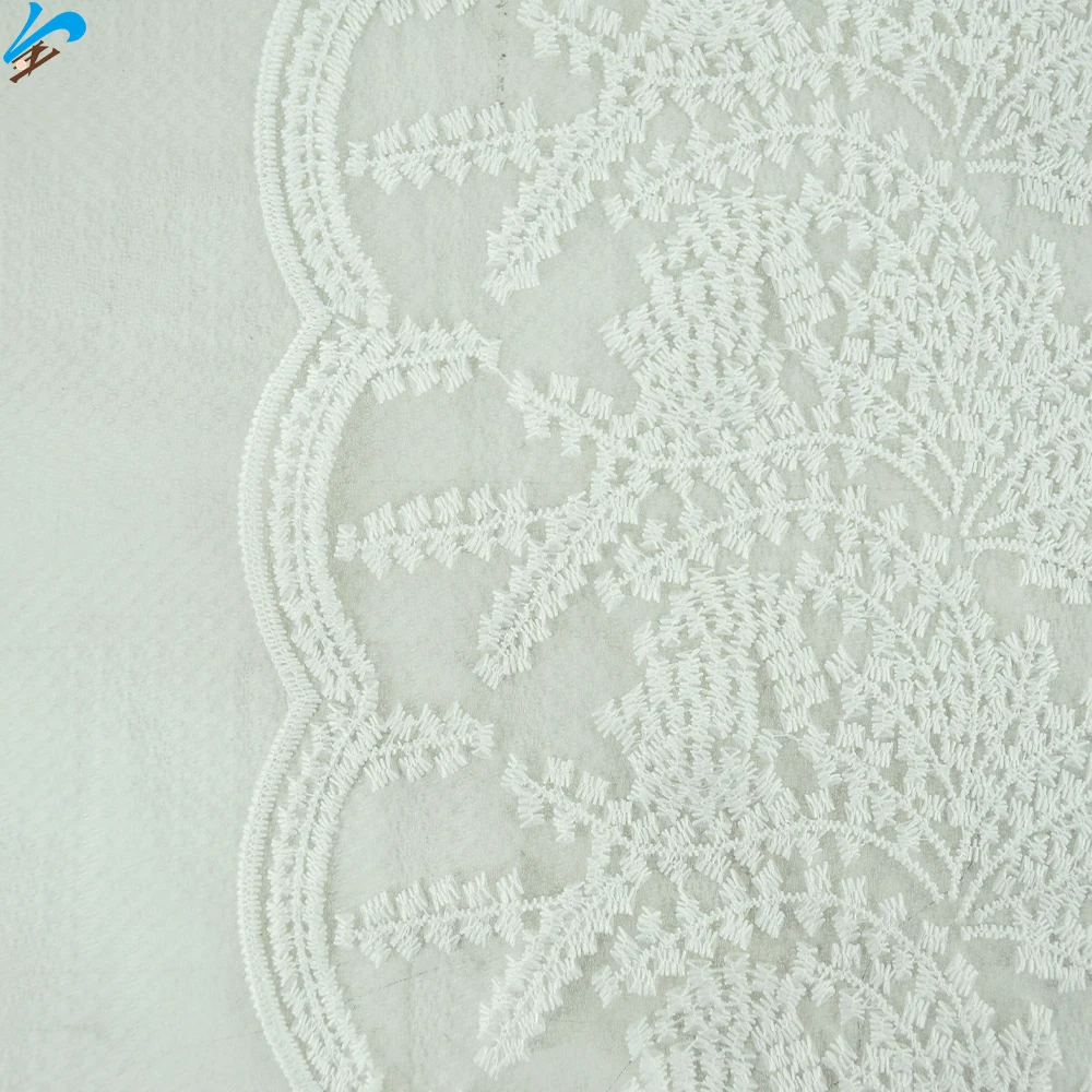 Jindian Brand Custom OEM ODM High Quality Wedding Dress Clothing Nylon Polyester Mesh Embroidery Lace Fabric