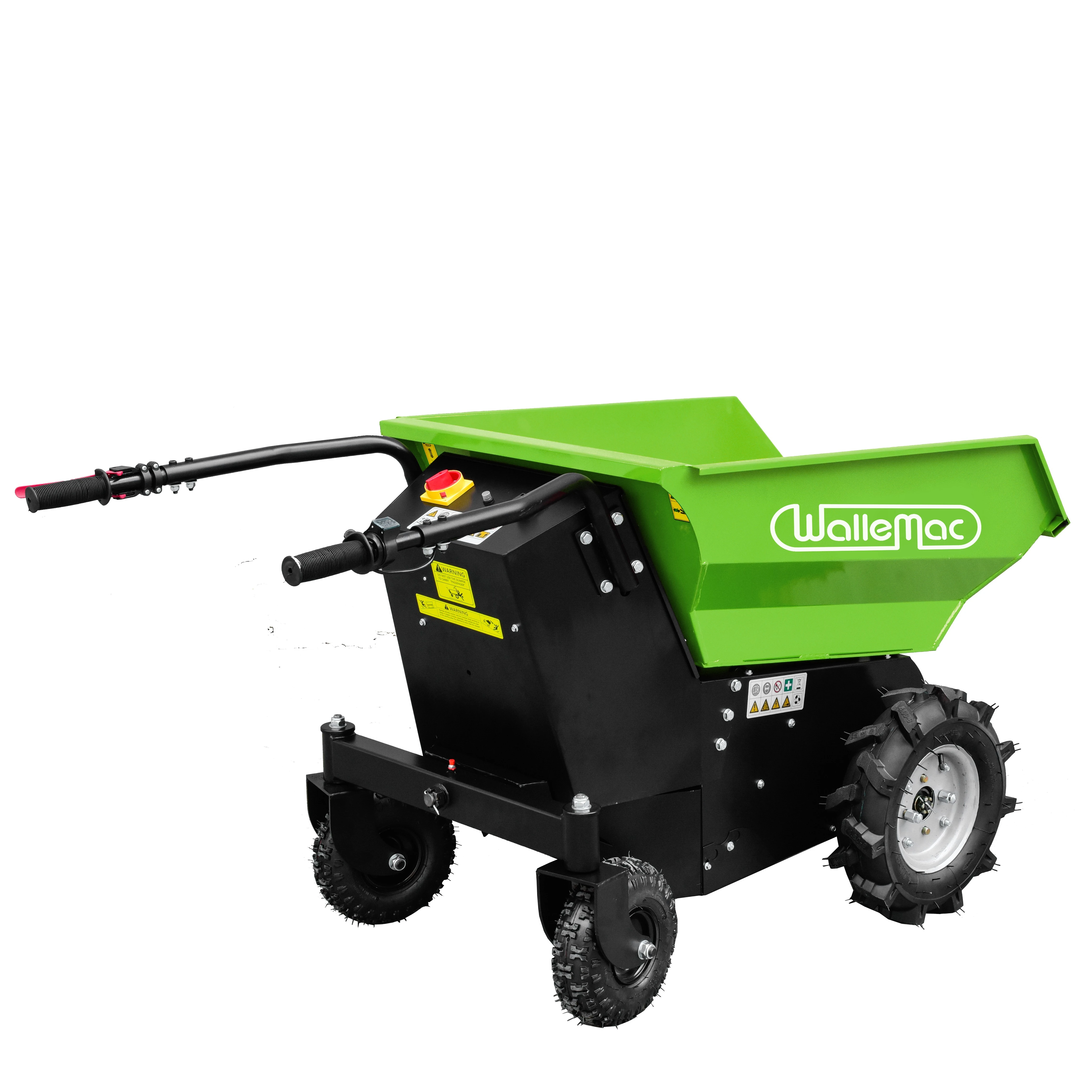 Electric Mini Dumper 500kg capacity battery-powered cart electric wheelbarrow for gardening landscaping and construction