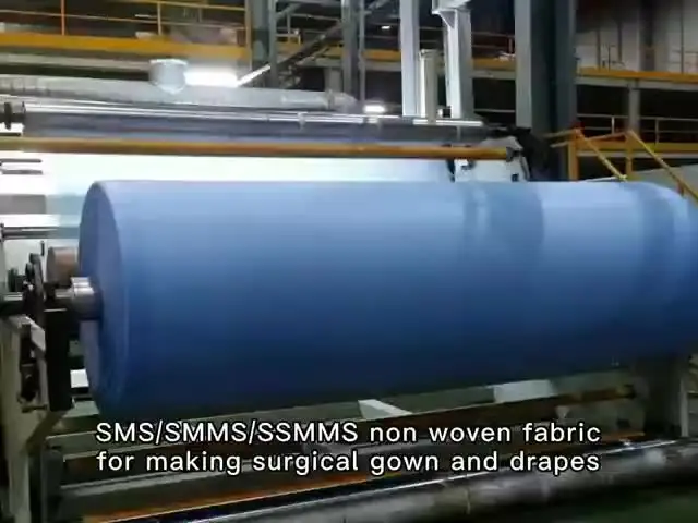 China Factory 17gsm 35gsm 1.6m Sms Non Woven Fabric Wholesale 100% Polypropylenesms Non-Woven Tnt Sms Smms Pp Nonwoven Fabric