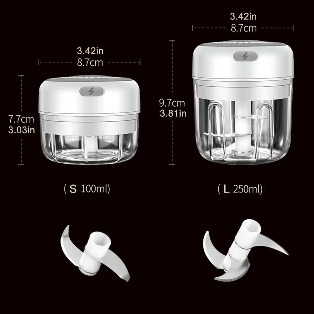 
Mini USB Wireless Electric Food Chopper for Vegetable Chili Meat Garlic 