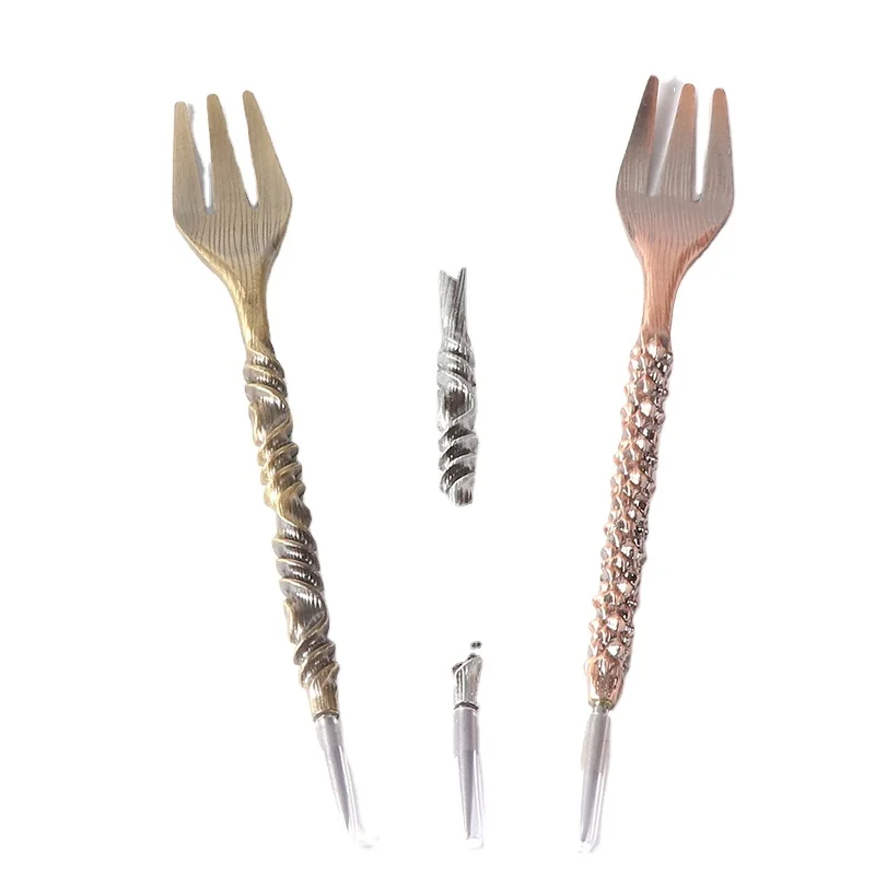 Erliao New Design Various Patterns Zinc Alloy Hookah Fork Accept Special Customized Arabian Shisha Accessories Set