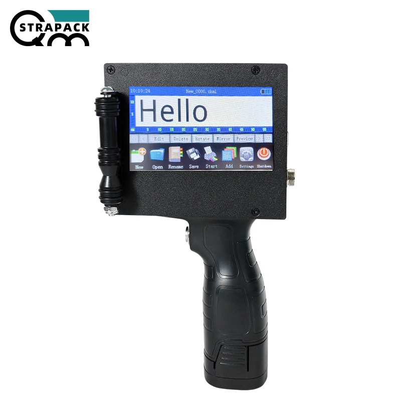 QMSTRAPACK 5cm large letters Smart Expiry MFG Date Batch Coding Hand Jet Printing Inkjet Printer For Carton Food Package