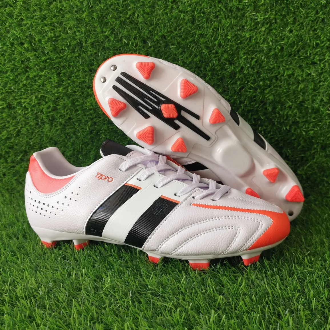 latest design soccer men mid cut TPU  football shoes  customized brand soccer boots