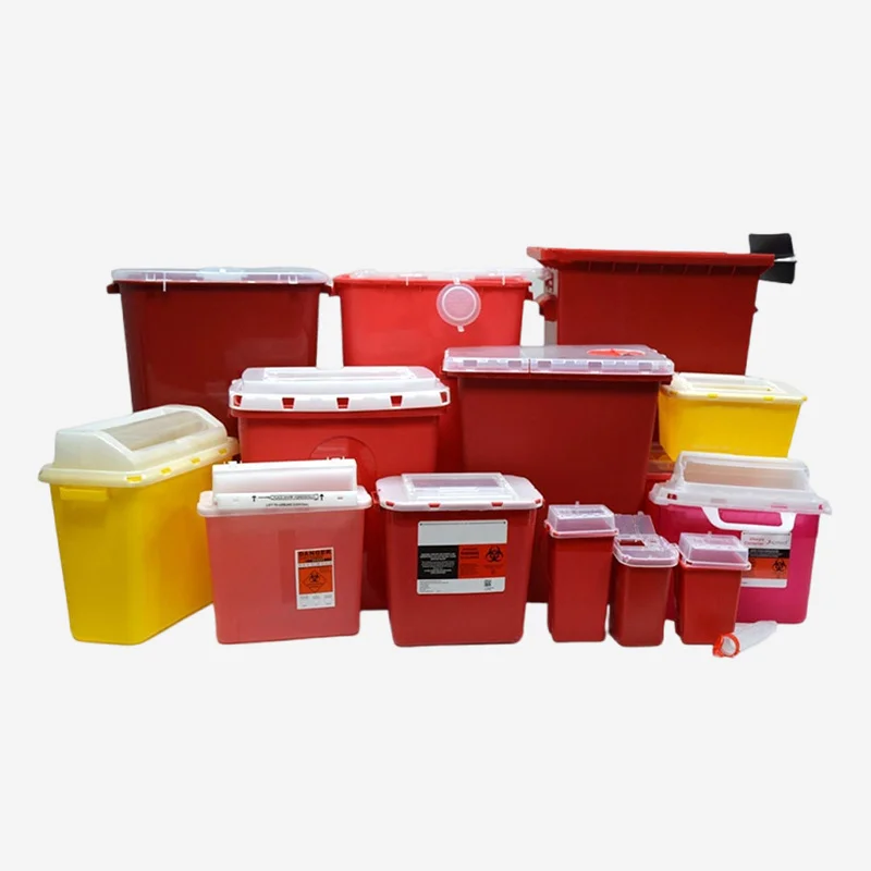 Hospital Trash Waste Box Medical Biohazard Needle Disposal Sharps Container For Pen Needle