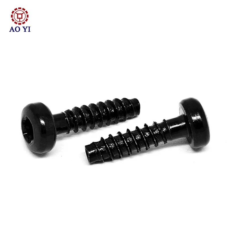 M3 Stainless steel Pan head Torx socket Screw with black plating Self-Tapping Screw