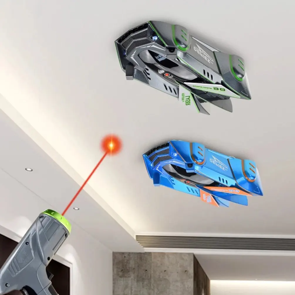 Flytec Stunt drift RC car anti-gravity tracking light induction   infrared laser tracking ceiling wall climbing RC Car