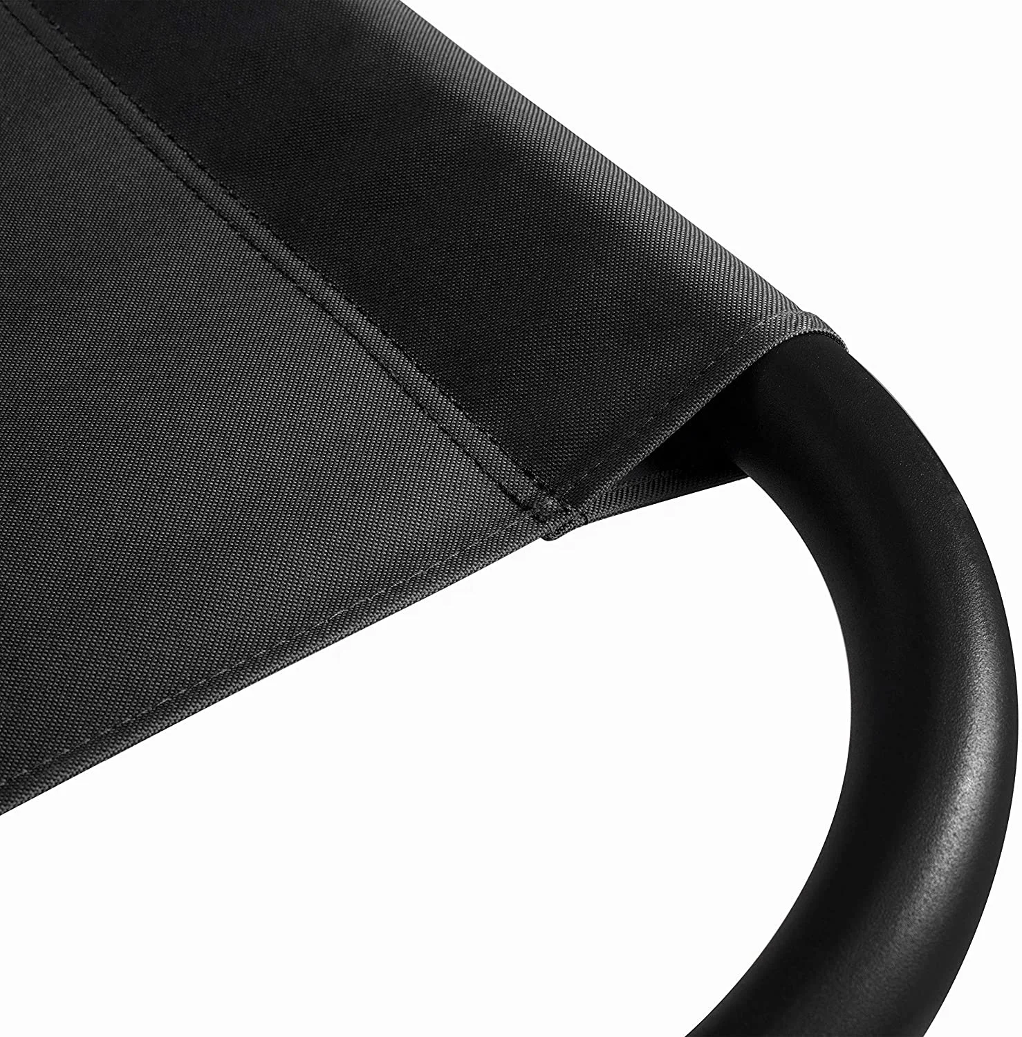 Double Sun Lounger with Sun Canopy, Two Neck Cushions & Wheels