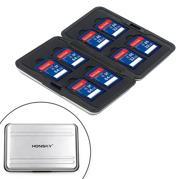 SD Card Holder SD Card Sleeve Storage Box Waterproof and Durable SD Card Holder Protective Case