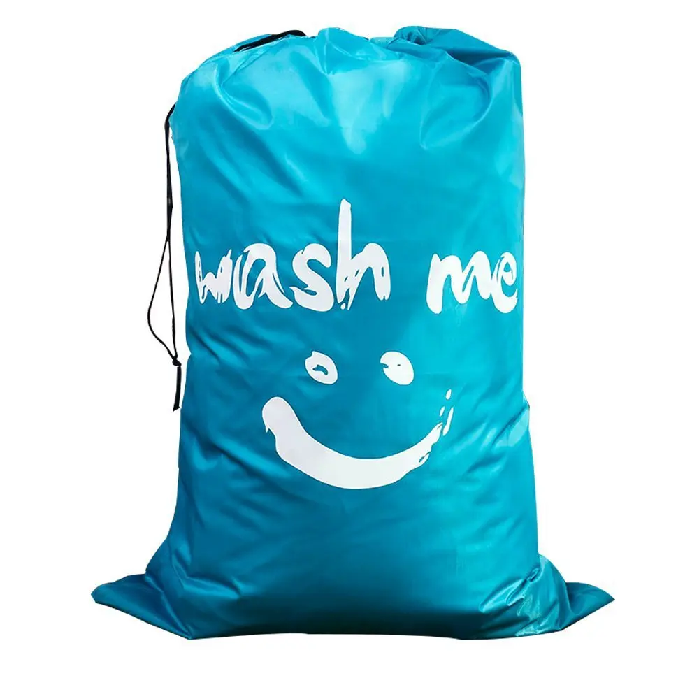 Factory Direct Sales New Polyester Beam Waterproof Bag Sundries Storage Wash Bag Environmentally Friendly Drawstring Laundry Bag